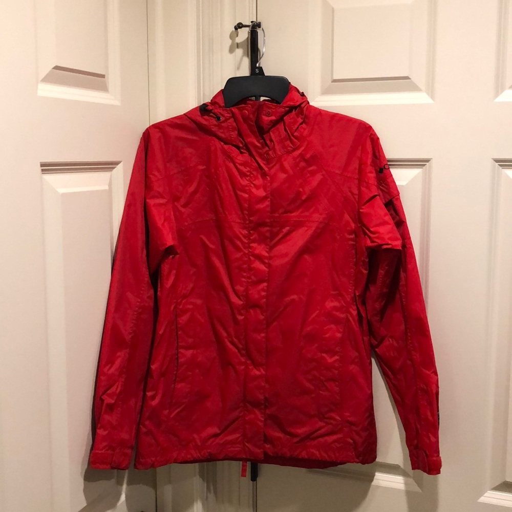 Red, Omni-Tech Columbia jacket